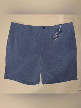Vineyard Vines Performance Breaker Shorts 8” Deep Bay Blue Size 42